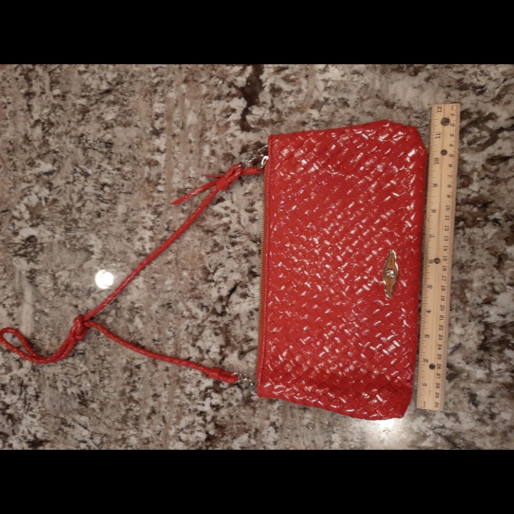 Elliot Luca woven coral cross over. Never worn.